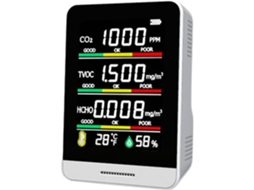 Detector de qualidade do ar interno Slowmoose, medidor de dióxido de carbono com visor digital