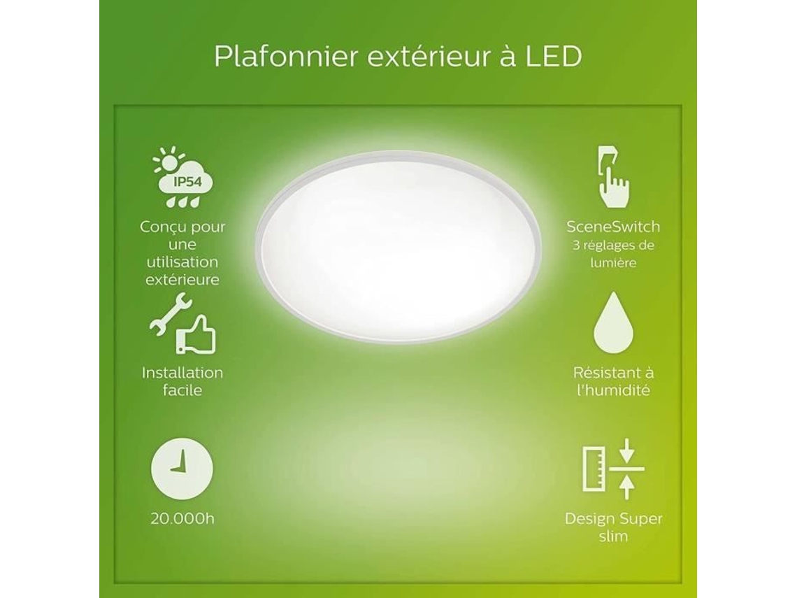 Philips LED Teto Light Superslim - 15W - Branco