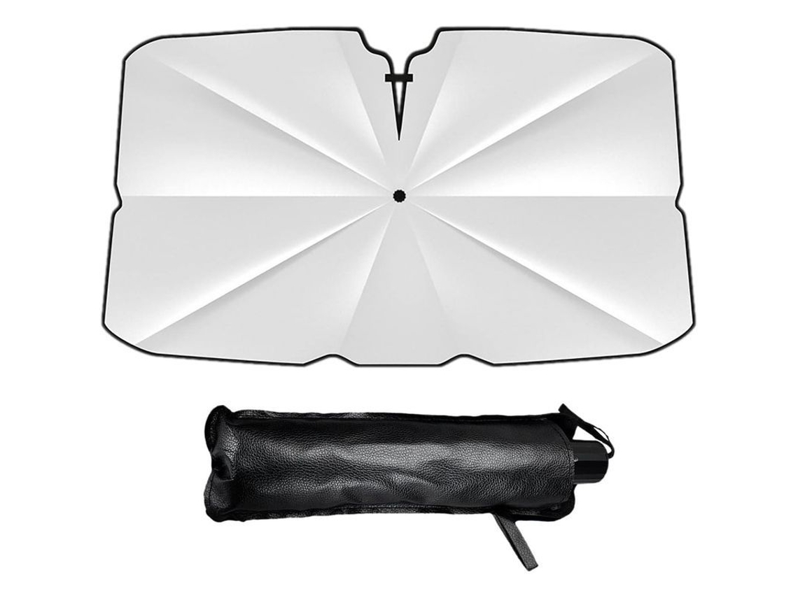 Paraguas Parasol para Parabrisas de Coche Plegable, Varilla Flexible Ajustable 360°, 79x14 Uyn