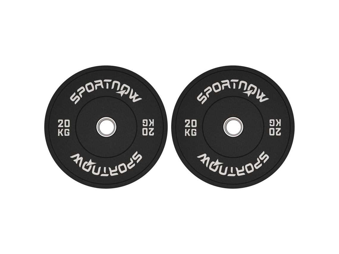 Kit de Anilhas Olímpicas,2x20kg,borracha,silencioso,preto BTFORUS