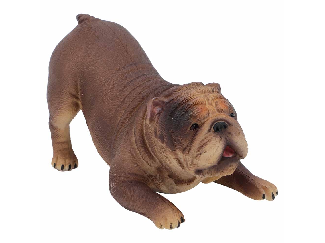 Brinquedo De Simulação De Bulldog Para Crianças Presente Decoração Modelo Cachorro Festa Lar