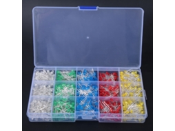 Kit 1000 Diodos Led 3mm Cores Variadas