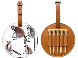 Bolsa para Guardar Tees de Golfe Clever Lemur, Preta Fácil de Transportar e Mais Eficiente para Jogar Golfe.