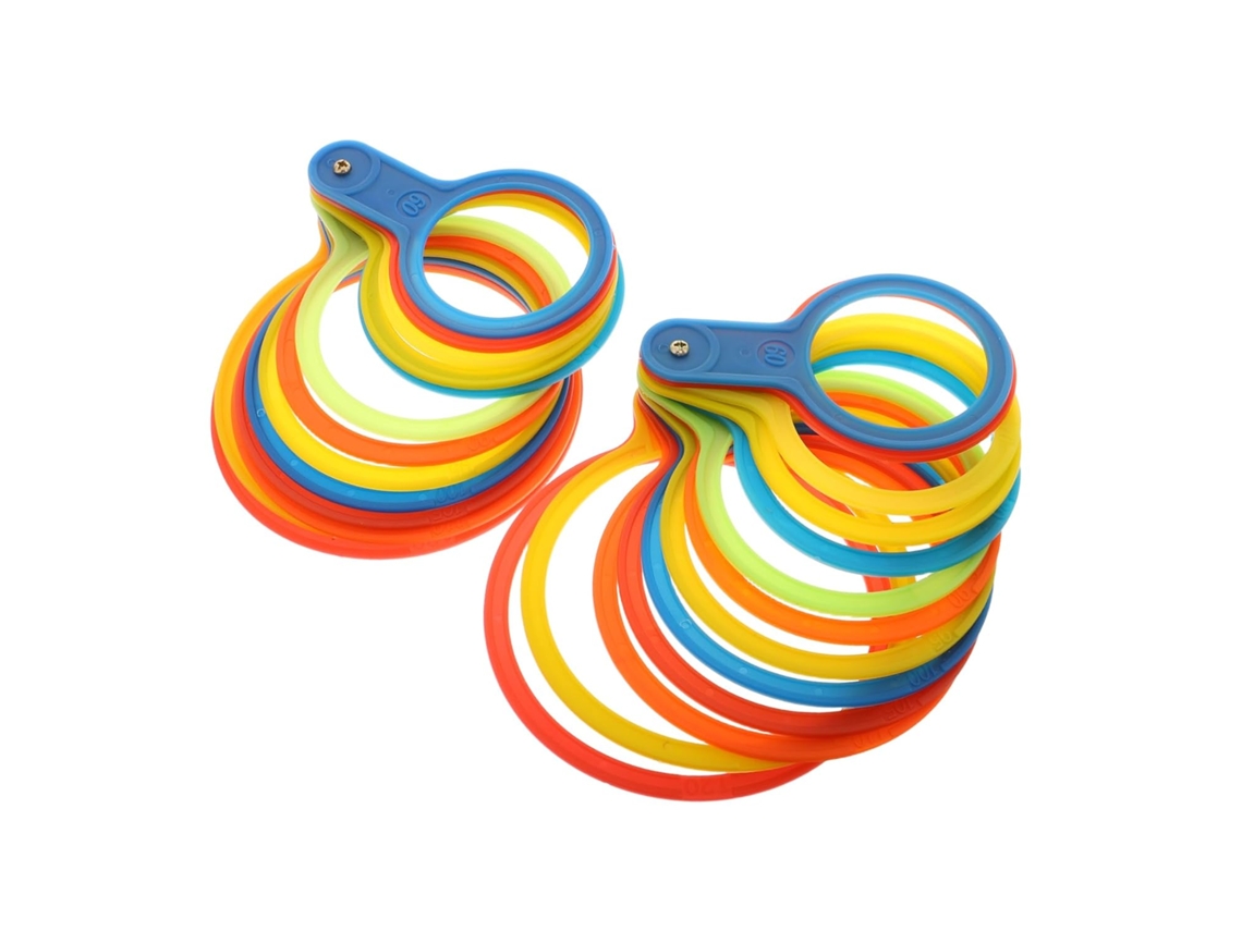 Conjunto de 2 medidores de diâmetro Topbathy para frutas e legumes (LxAxP cm)