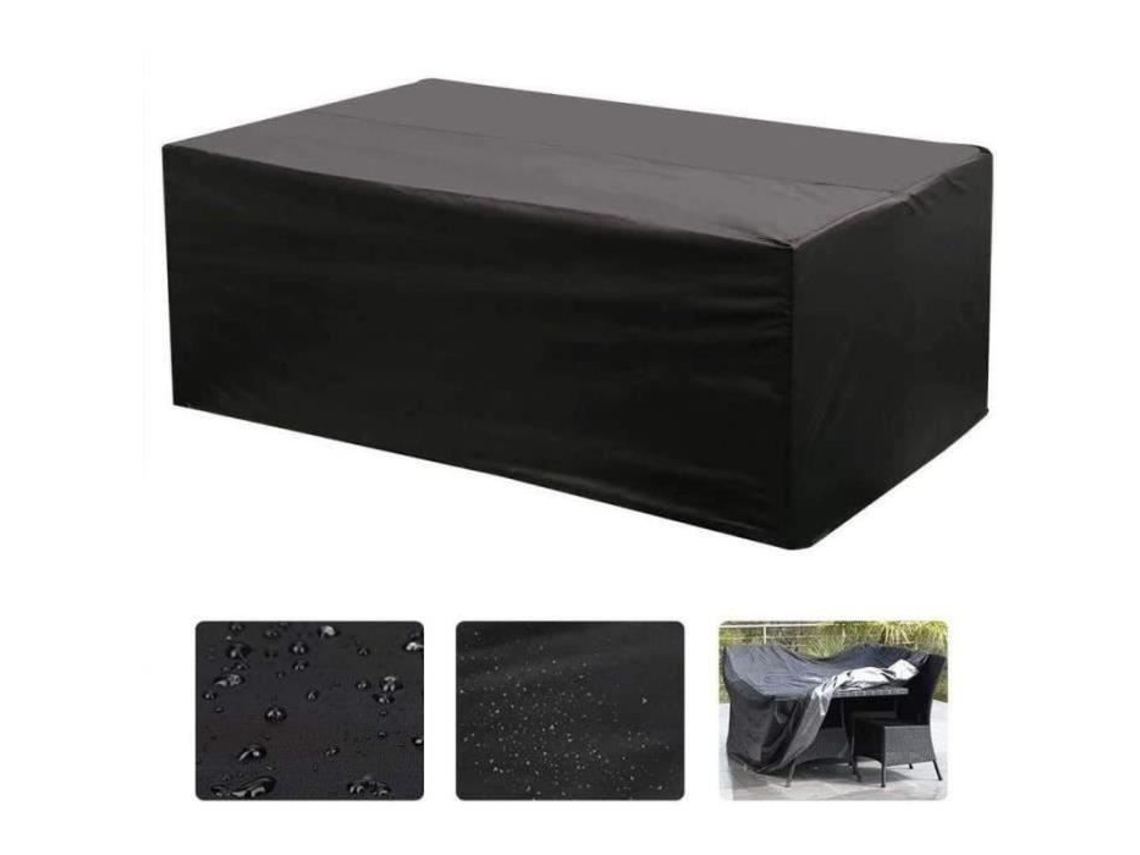 Cobertura de mesa retangular Oxford para sala de estar para móveis de jardim Proteção UV 242 x 162 x 100 cm CHANGM