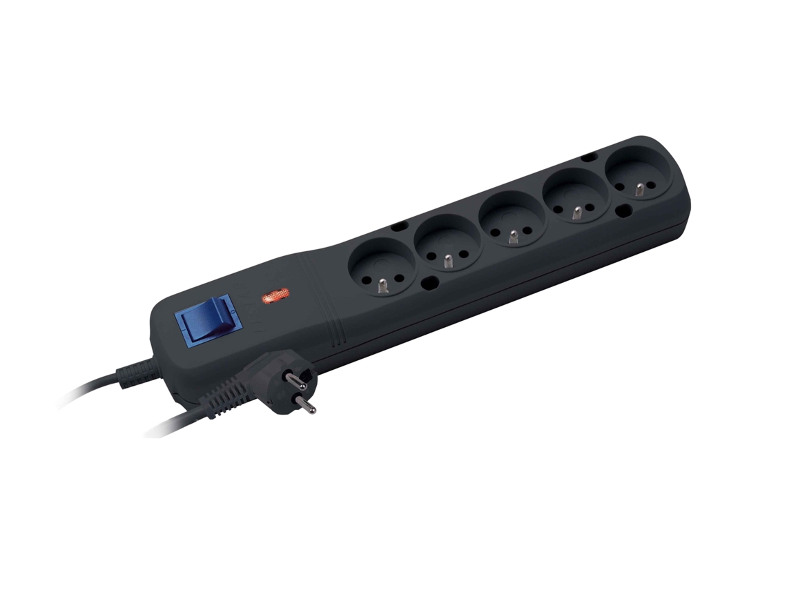 Extensão Elétrica LESTAR para Pc, Tv e Laptop com 5 Tomadas, 1,5 M