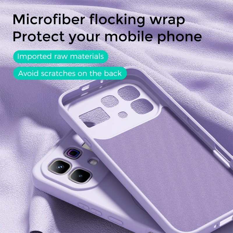 Capa Protetora Magnética De Silicone Líquido (roxa) Para Infin Spark50 4g, Resistente A Impactos.