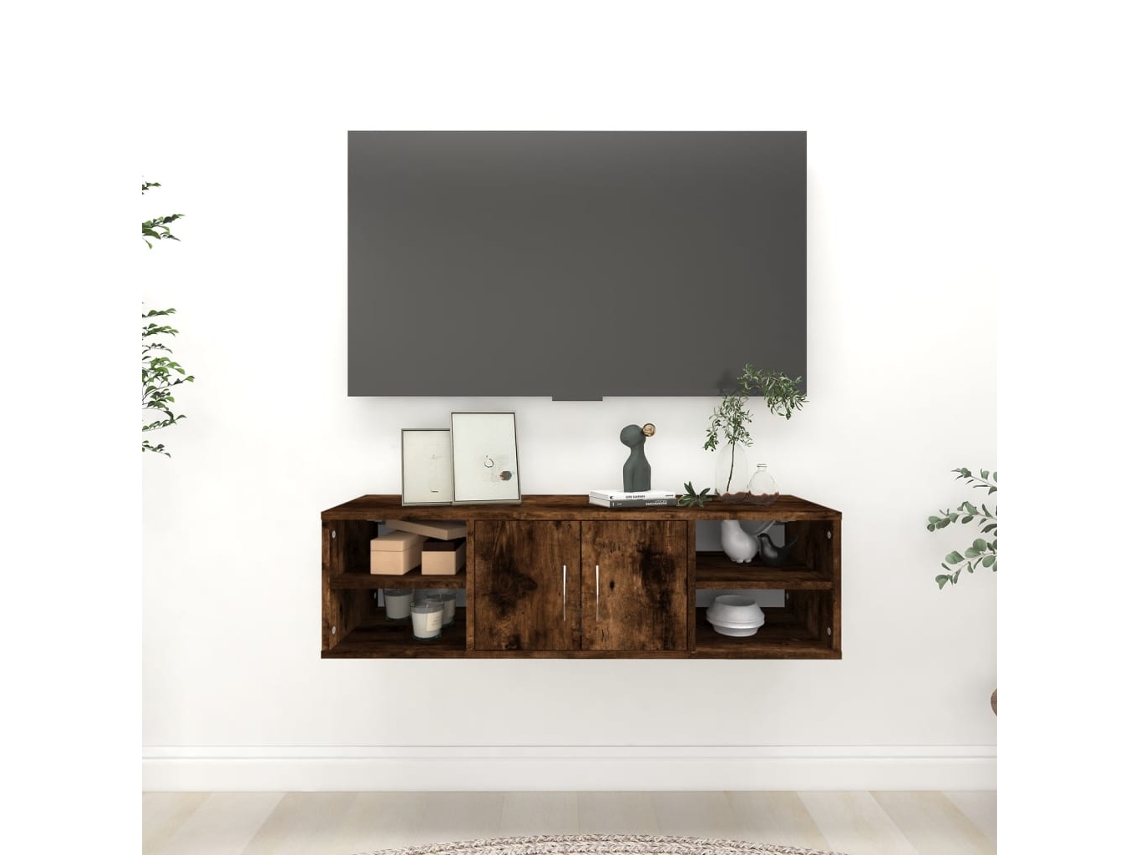 Vidaxl Prateleira Parede 102x30x29cm Derivados Madeira Carvalho Fumado