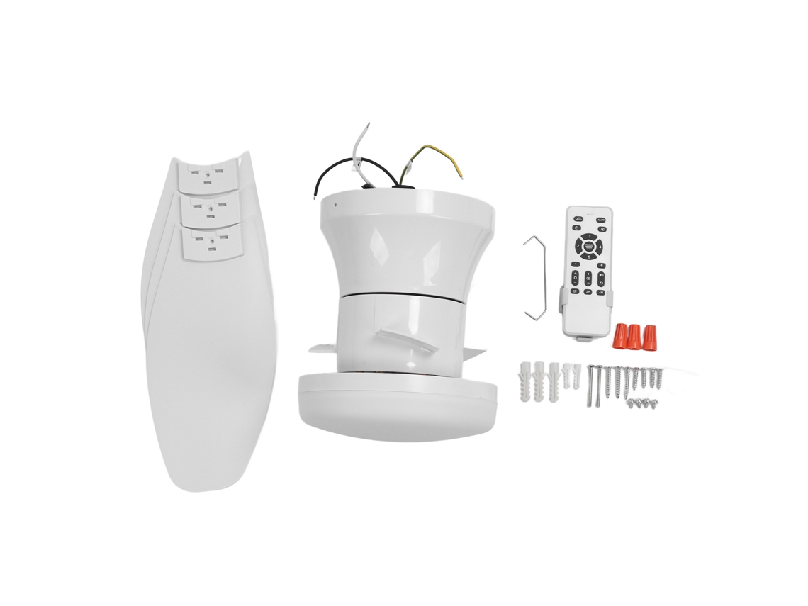 Laxiscreed Ventilador De Teto Led 25,6" Com 6 Velocidades E 3 Temperaturas De Cor Ajustáveis
