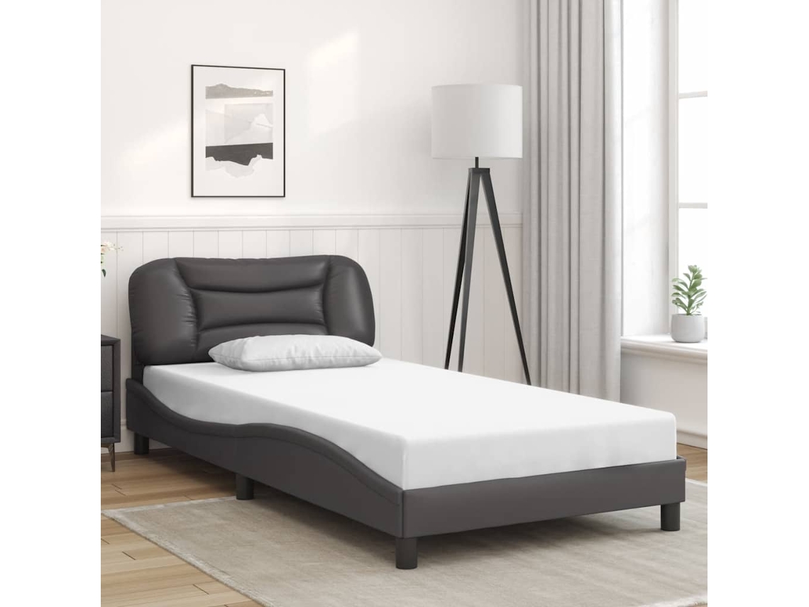 Estrutura de Cama Vidaxl Veludo Verde escuro 120x200 cm Hanko