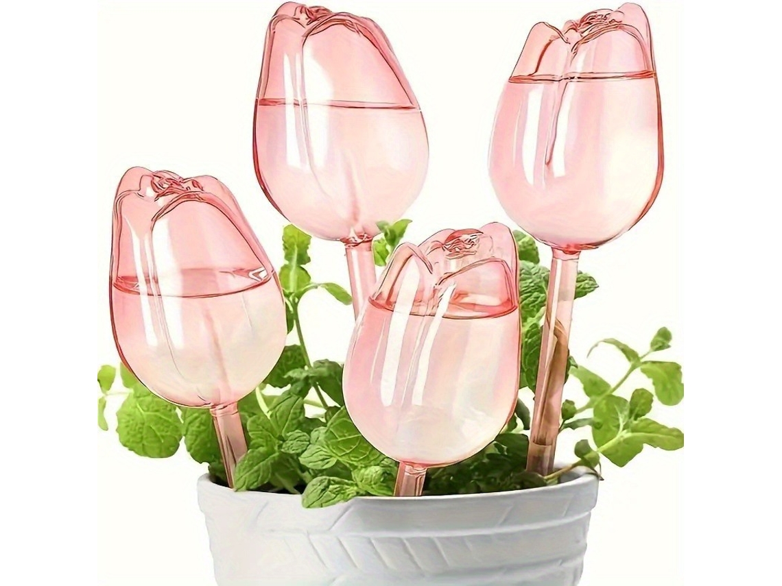 4 Bolas Auto Rega Em Forma De Tulipa, Irrigação Automática Para Interior/Exterior, Decoração De Plantas Tommy01