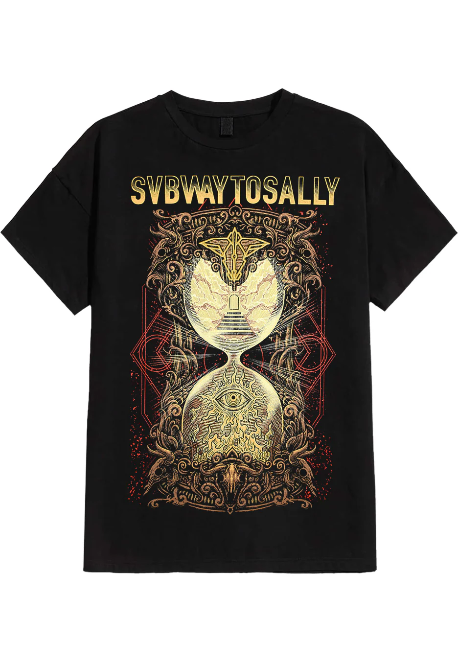 Size:xl Rockinstone Subway To Sally - Hourglass - T-shirt Unisex Adults