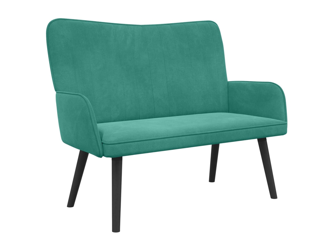 Sofá para 2 Pessoas Turquesa 115 X 61 X 87 Cm Veludo MAISON EXCLUSIVE (v)