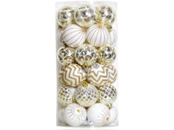 Balabela 30 Bolas De Natal, 60 Mm, Pintadas E Inquebráveis, Para Decorar A Árvore De Natal Olysi Shop