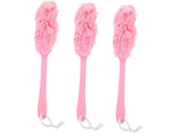 Escova De Limpeza Corporal Packove 3 Peças, Escova De Massagem Para Banho, Ferramenta Para Costas, Pernas E Corpo