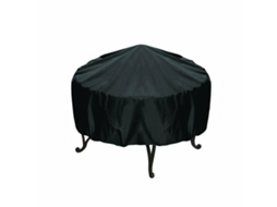 Housse De Brasero Ronde De 120 Cm X 75 Cm Housse De Brasero Ronde Imperméable À Leau Et À La Poussière Pour Foyer Noir Zeuxo