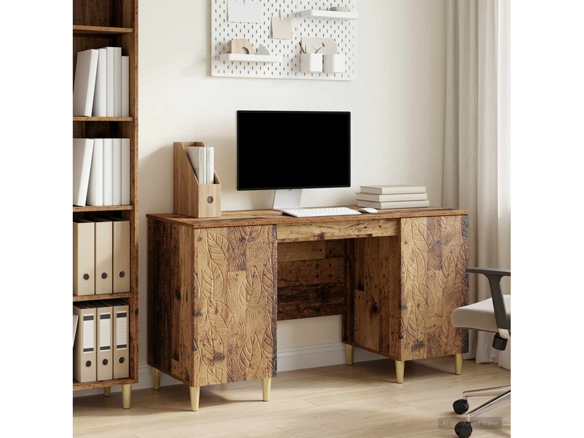 Vidaxl Mesa Madeira Antiga Derivados De Madeira 142,5 X 50 X 75 Cm