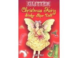 Livro Glitter Christmas Fairy Sticker Paper Doll de Darcy May (Inglês)