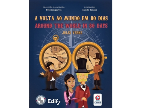 Livro A Volta Ao Mundo Em 80 Dias - Around The World In 80 Days de Jules Verne (Português)