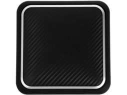 Suporte para celular feito de plástico ABS e silicone, fácil de limpar.