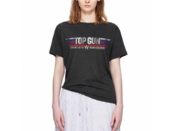 Rockinstone Top Gun Movie Thirtieth Anniversary Heather Black Adult T-shirt Size:s
