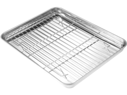 Conjunto De 1 Assadeira Em Aço Inoxidável Com Escorredor, Acessório Multifuncional Completo Para Churrasco E Assados Em Casa. Gokoco