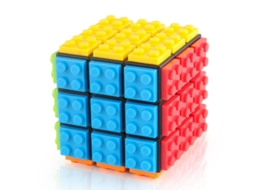 Cubo Mágico 3x3 De Montar Com Peças Construção: Quebra-cabeça E Brinquedo Blocos Em 1 - Presente Ideal Para Crianças Adultos
