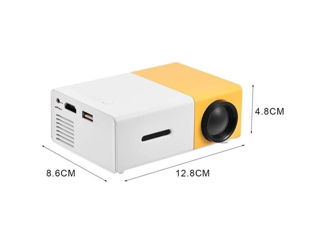 Mini Projetor Led Portátil De Cinema Em Casa Hd 1080p Hdmi Av Usb Cartão De Memória Cuque