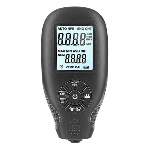 Medidor De Espessura Tinta Automotiva, Portátil, Com Luz De Fundo E Tela Lcd Digital