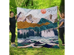 Colcha Acolchoada Fansu Capa de Cama Cobertor para Ar Condicionado Edredom Conjunto Sofá com Estampa Tema Artí