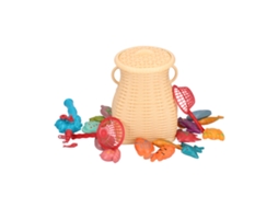 Primerox brinquedo de Pesca para Crianças com Vara e Cesta Brincadeira Infantil Interior Acima de 3 Anos