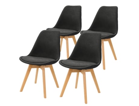 Conjunto De 8 Cadeiras De Jantar Cadeiras De Sala De Estar Cadeira De Cozinha Cadeira De Linho Cadeira ML-DESIGN