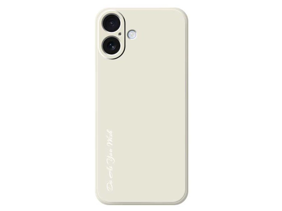 Capa Para Iphone 17 - Silicone Com Corte Reto - Faça Como Quiser