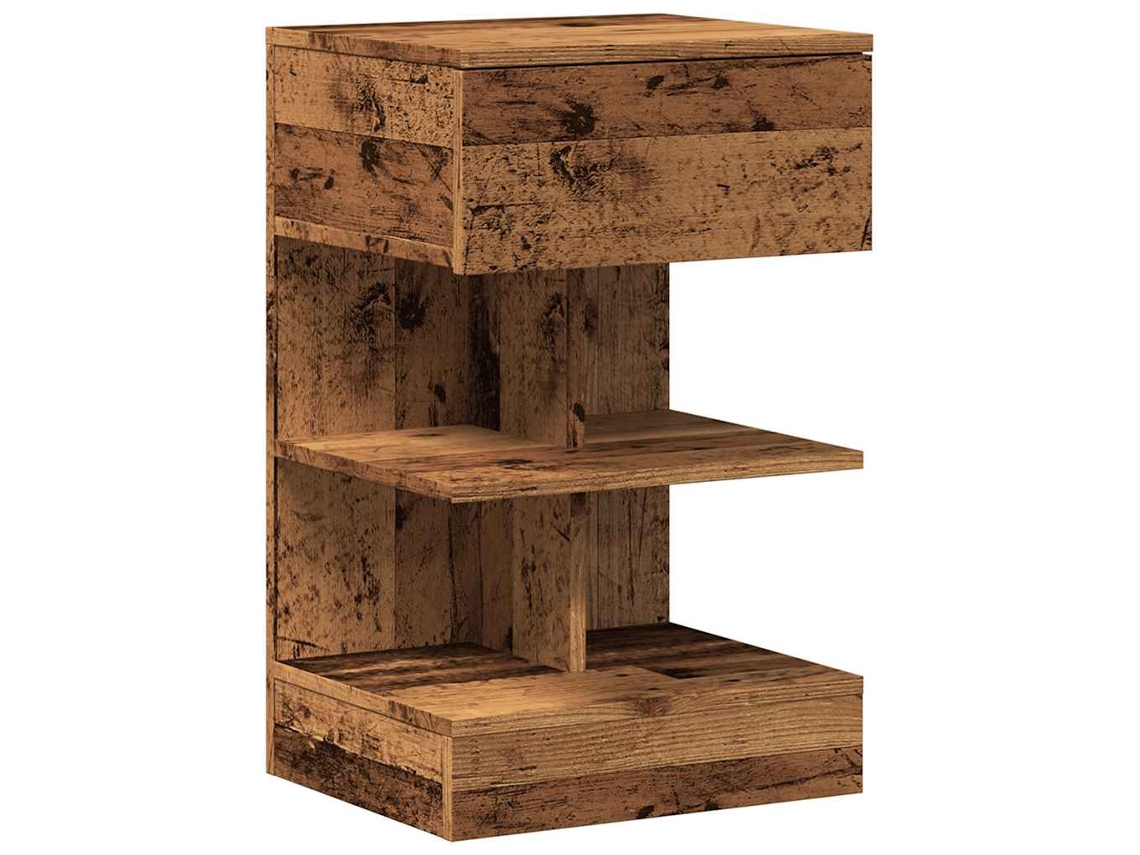 Mesa de Cabeceira Madeira Velha Madeira Trabalhada MAISON EXCLUSIVE (40x35x65 cm)