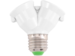 Adaptador Conversor De Lâmpada Led E27 1 2 E27 Com Base De Soquete Divisor Gokoco