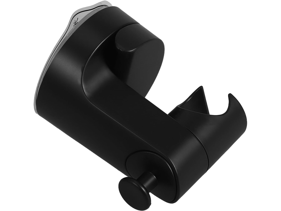 Suporte De Parede Para Chuveiro Galpada, Com Ventosa, Em Abs Preto, Ângulo Ajustável, Sem