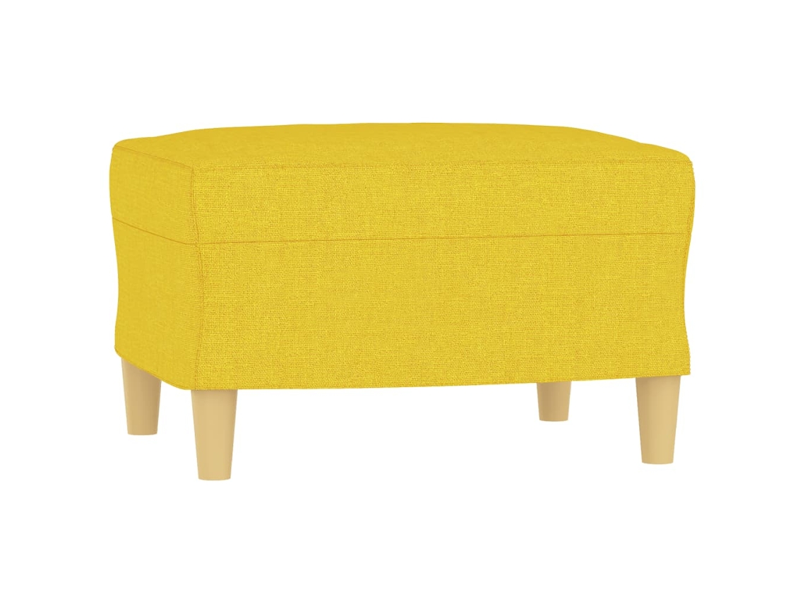 Footstool, Footstools Vidaxl Amarelo Tecido (60 X 50 X 41 Cm)