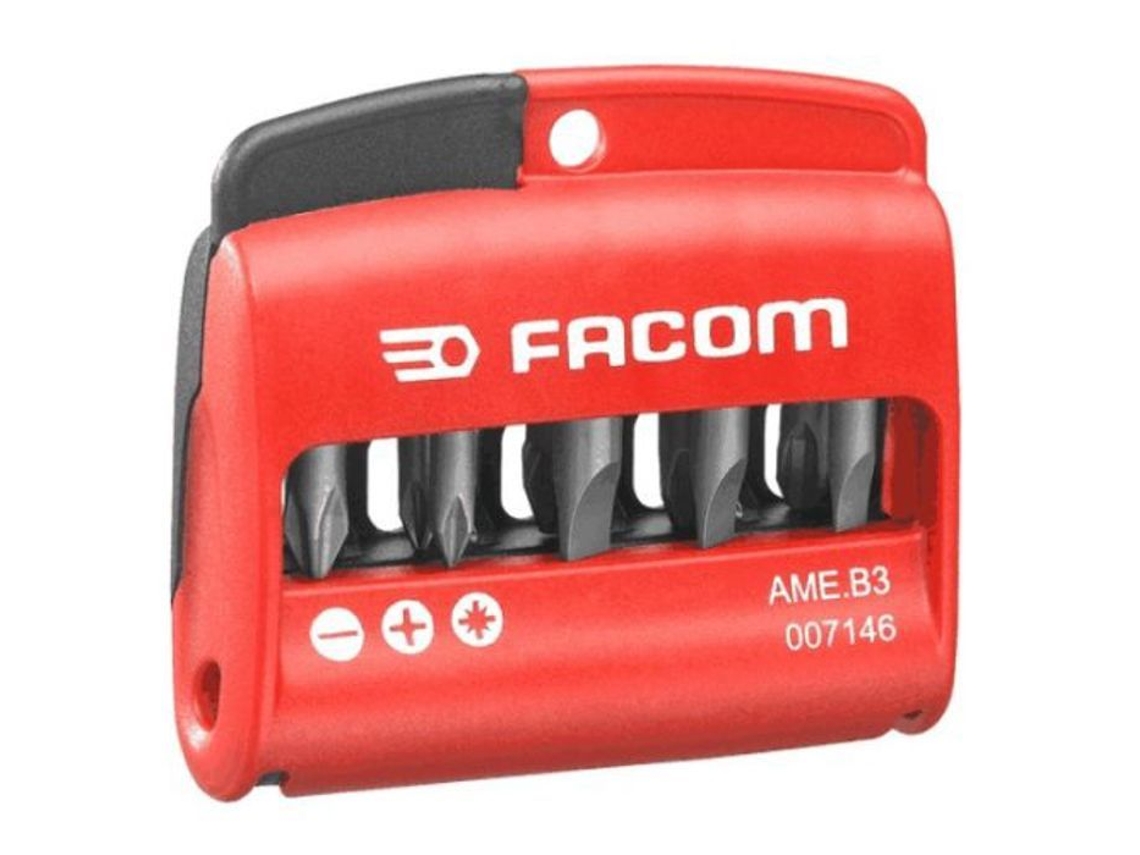 Conjunto de 9 pontas para aparafusadoras High Perf porta-bits - FACOM - AME.B3