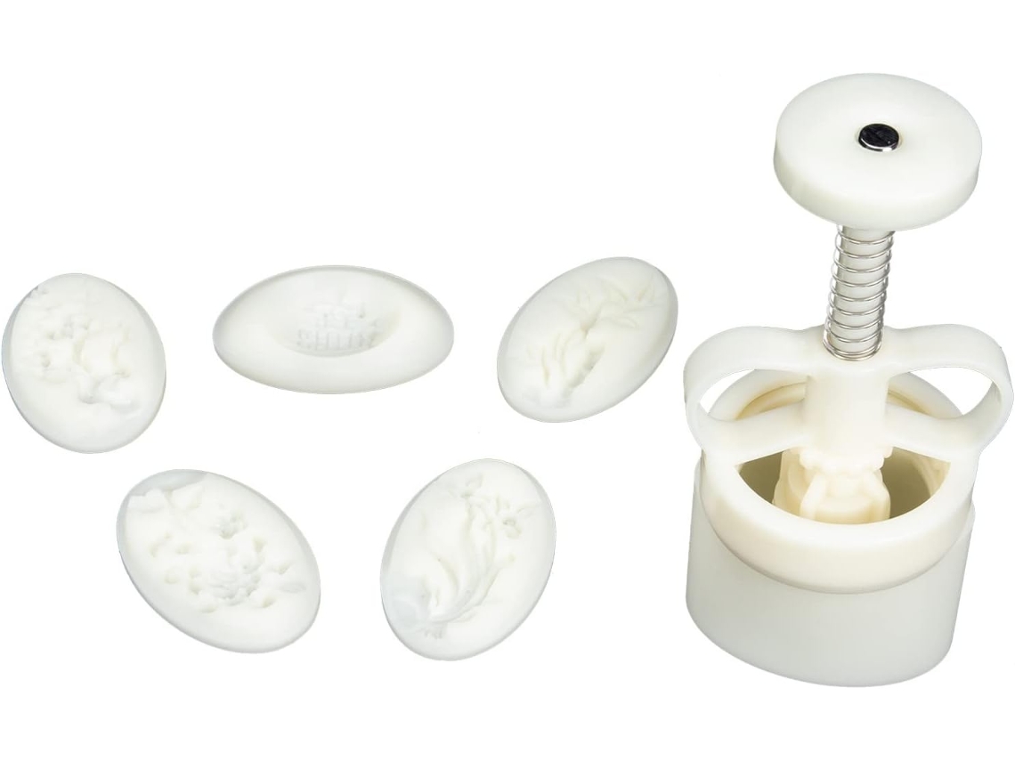 Forma De Plástico Branca Para Bolos Da Lua, Fácil De Limpar E Desenformar.
