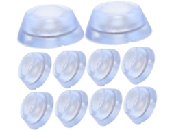 Doitool 20 Unidades De Pés Borracha Silicone Antiderrapantes Para Tábua Corte E Móveis Com Parafusos Aço Inoxidável
