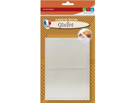 Placa De Texturas Dtm Gaufre 13 X 20 Cm Plástico Flexível Para Adultos E Miúdos