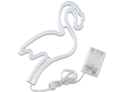 Luminária Led Em Formato De Flamingo Rosa, Feita De Plástico, Com Luz Suave E Aconchegante, Ideal Para Decoração De Parede Em Festas Ou Eventos.