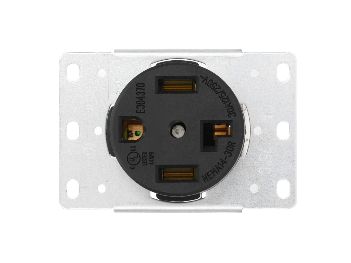 Laxiscreed Conector Feminino Industrial 4 Pinos Para Energia 30a 125v/250v Compatível Com Padrões Us
