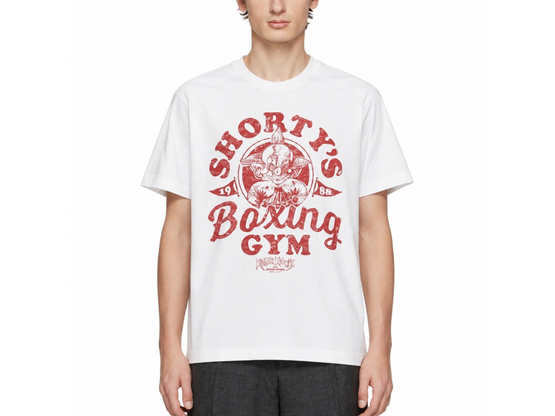 Rockinstone Killer Klowns Shortys Boxing Gym White Adult T-shirt Size:xl