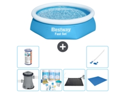 Bestway Piscina Bestway Fast Set Redonda - 244x61 Cm - 7-peças S22004
