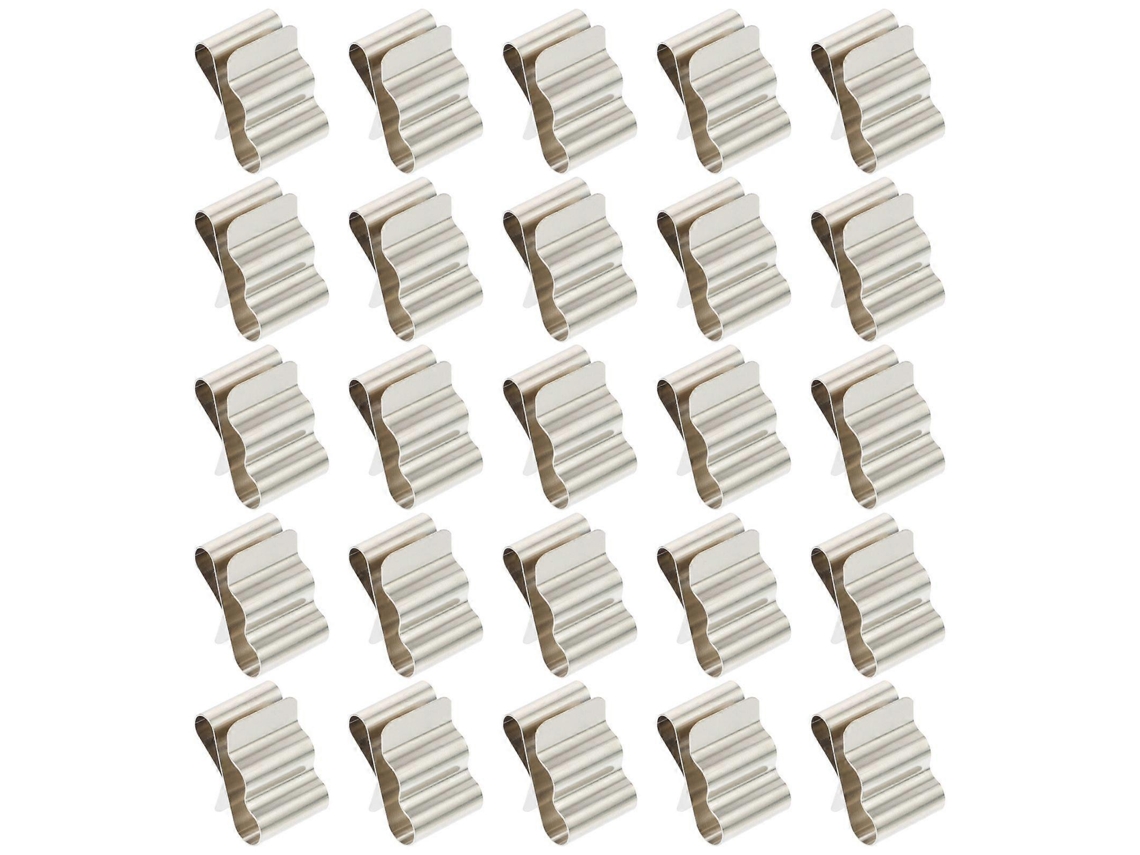 50 Clipes Retangulares De Aço Inoxidável Para Cabos De Painel Solar, Ideais Para Organizar Cabos Em Projetos De Energia Solar. Olysi Shop