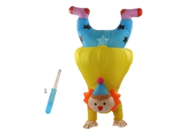 Fantasia Inflável de Palhaço Invertido Adulto para Halloween | S/MARCA