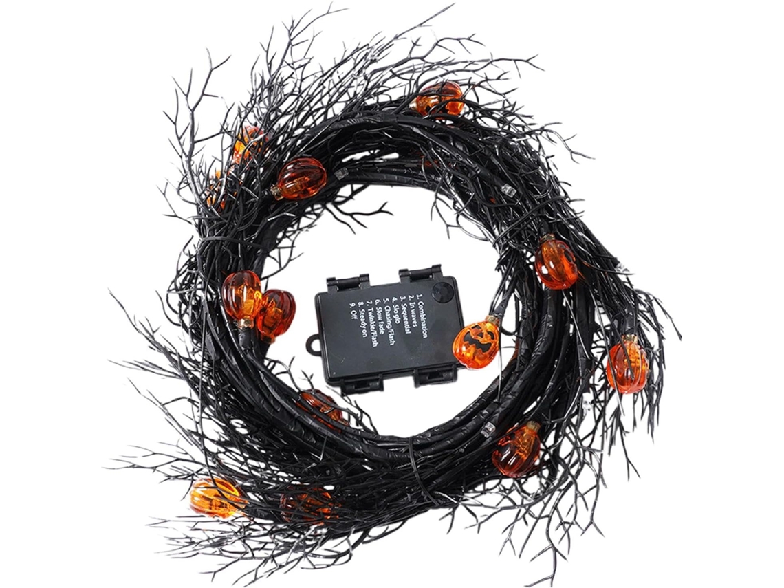 Luzes De Cordão De Halloween Para Decoração Sazonal Da Porta Da Frente |