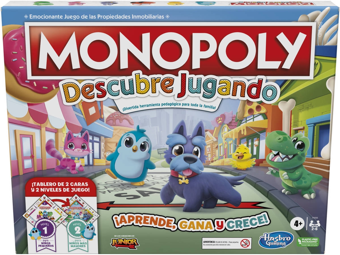 Jogo de Tabuleiro MONOPOLY Junior (Idade Mínima Recomendada: 4