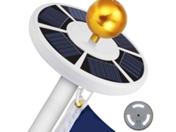 Luminária Solar de 42 Leds para Mastro de Bandeira. CHABERLU